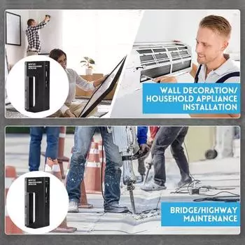 Сканер Yousheng Wall Scanner Металлоискатель с эргономичной ручкой Высокочувствительный Регулируемый Сигнал Оповещения Питание от Батареи Настенный Стад Искатель Металлоискатель чёрный