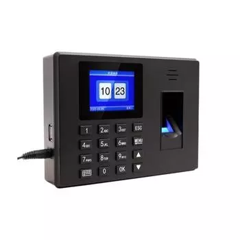 Сканирование отпечатков пальцев Часы с отпечатками пальцев Пластиковые сотрудники Выход Регистратор данных Компания English