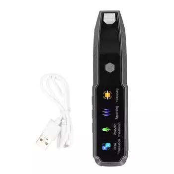 Сканирующая ручка-словарь 2,22-дюймовый ЖК-дисплей 2-сторонняя WiFi интеллектуальная ручка-переводчик Языковой переводчик Dev