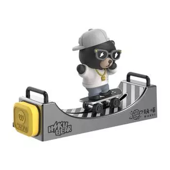 Skateboard Bear Temporary Parking Plate Move License Plate Center Console Aromatherapy Decoration Car Interior Accessories