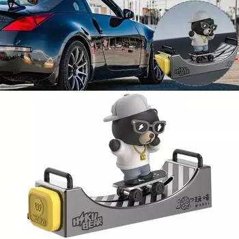 Skateboard car perfume dashboard scent aroma diffuser smell fragrance aromatherapy air freshener accessories interior decoration серый