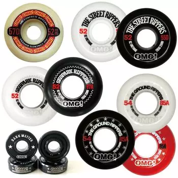 Skateboard Parts Wheel CONCRETE 57D 52mm NATURAL Bearing DARK MATTER ABEC9 Set OMG!