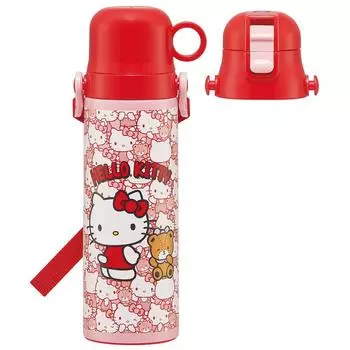 Skater 2way Stainless Steel Water Bottle Direct Drinking 580ml Cup Drinking 570ml Hello Kitty Ushiro Shiro Sanrio Lightweight Type Boys Cool