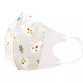 Skater 3-Layer Non-woven 3D Mask for Children 7 Pieces Glasses Rabbit MSKS3N-A