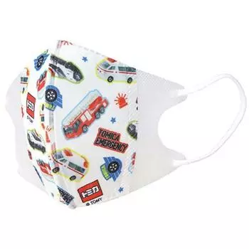 Skater 3-layer non-woven 3D mask for children 7 pieces Tomica 23 MSKS3N-A