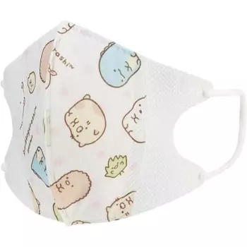 Skater 3-layer non-woven 3D mask for children 7 pieces Sumikko Gurashi MSKS3N-A