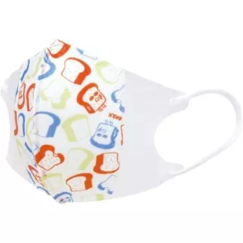 Skater 3-Layer Non-woven 3D Mask for Children 7 Pieces Pan Robber MSKS3N-A