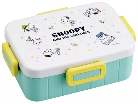 Skater 4 Point Lock Lunch Box 650ml Antibacterial Lunch Box Made in Japan Snoopy Balloon YZFL7AG-A