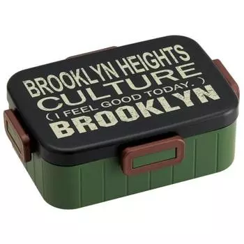 Skater 4 Point Lock Lunch Box 900ml Large Capacity Lunch Box 1 Tier Brooklyn Men s Made in Japan YZFL9