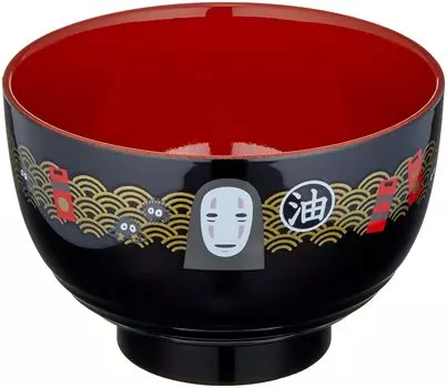Skater Acrylic Painted Soup Bowl Kaonashi Spirited Away Made in Japan N2