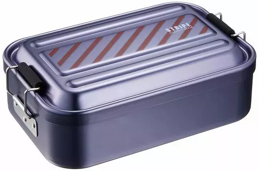 Skater AFT8A Fluffy Aluminum Bento Box Large Capacity Striped 850ml