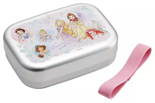 Skater Aluminum Bento Box 370ml for Warm Storage Includes Lunch Made in Disney Princess 25 Girls ALB5NV Children, Compatible, Belt, Japan,