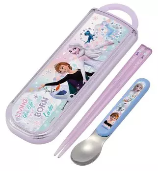Skater Antibacterial Chopsticks Spoon Set Disney Frozen 22 Made in Japan CCA1AG-A