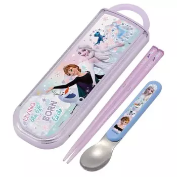 Skater Antibacterial Chopsticks Spoon Set Disney Frozen 22 Made in Japan CCA1AG-A