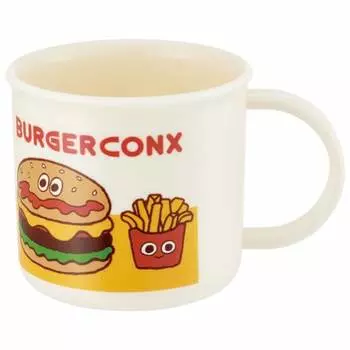 Skater Antibacterial Cup 200ml Burger Conks Friends Dishwasher Safe Made in Japan KE4AAG-A