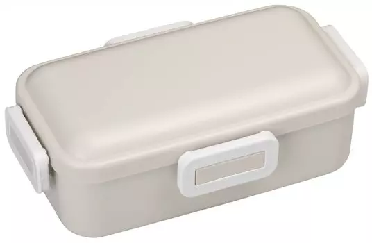 Skater Antibacterial Fluffy Dome Lid Bento Box 530ml Dull Gray Made in Japan PFLB6AG-A
