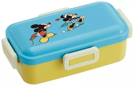 Skater Antibacterial Fluffy Dome Lid Bento Box 530ml Disney Mickey Modern Comic Made in Japan PFLB6AG-A