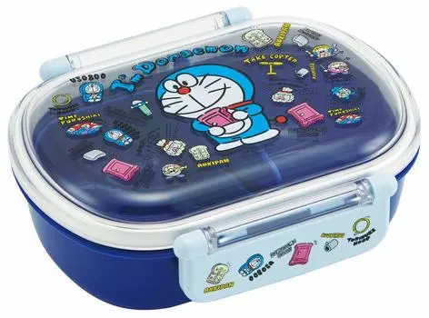 Skater Antibacterial Fluffy Lunch Box Doraemon Plush Toy Sanrio 360ml Made in Japan Children s Ag+ QAF2BAAG-A