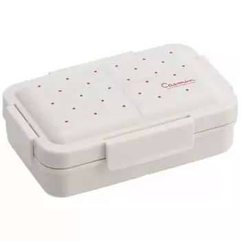 Skater Antibacterial Integrated Packing 4 Point Lock Lunch Box 550ml for Women Casmin Ivory PALT6AG-A