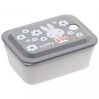 Skater Antibacterial Lunch Box 450ml Fluffy Packing Integrated Air Valve 1 Tier Miffy Monotone PAS5AG-A