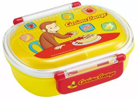 Skater Antibacterial Lunch Box Fluffy 360ml Curious George Boys Made in Japan Children s QAF2BAAG-A