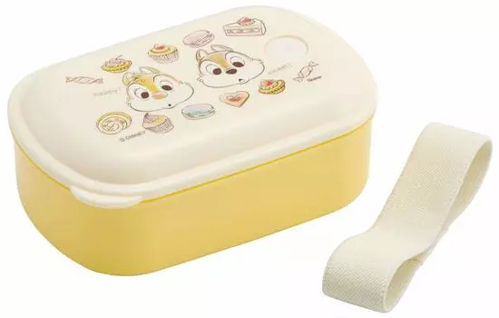 Skater Antibacterial Lunch Box with Integrated Packing for Fluffy 380ml Chip Dale Disney PAL4AG Ag+ &
