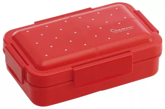 Skater Antibacterial Packing Integrated 4 Point Lock Fluffy Lunch Box 550ml for Women Casmin Red PALT6AG-A