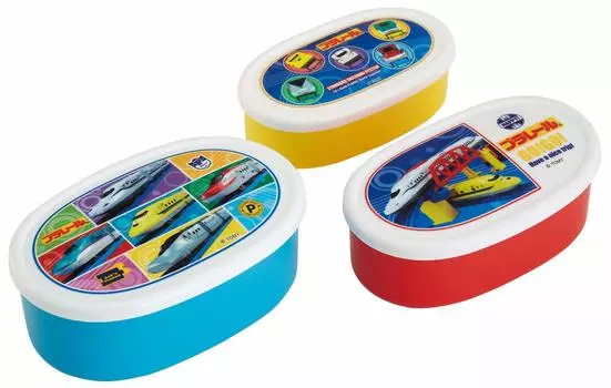 Skater Antibacterial Storage Container Set of 3 Plarail 21 Made in Japan 860ml SRS3SAG Ag+
