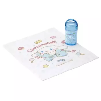 Skater Antibacterial Влажные полотенца в наборе с чехлом Влажное полотенце 32 x 30,5 см Сделано в Японии Sanrio Cinnamoroll Big Ribbon Girl OA5AG