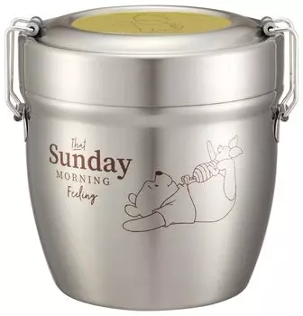 Skater антибактериальный термобокс для ланча чашеобразный нержавеющая сталь ланч-бокс Disney Winnie the Pooh Relax 550 мл STLBD6AG-A