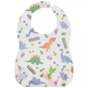 skater apron disposable baby apron bib dinosaur fbep1