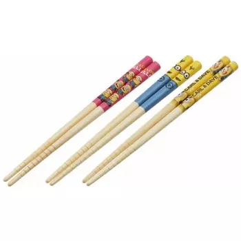 Skater Bamboo Chopsticks Chopsticks 16.5cm Set of 3 Minion ANT2T-A