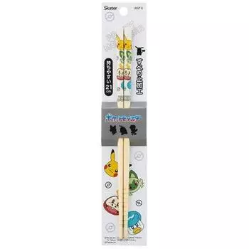 Skater Bamboo Safety Chopsticks 21cm Pokemon Face Pokemon Chopsticks ANT4-A