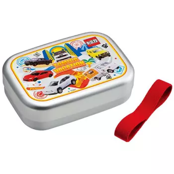 Skater Bento Box 370 мл Tomica 24 алюминиевый теплый контейнер для хранения, подходящий для детей, сделано в Японии ALB5NV-A