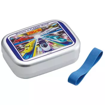 Skater Bento Box 370ml Plarail 23 Aluminum Warm Ware Compatible for Children Boys Made in Japan ALB5NV-A