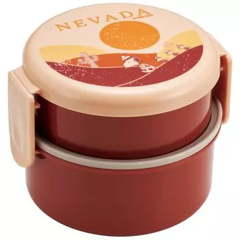 Skater Bento Box 500ml 2 Tier Round Rice Ball Case Antibacterial Made in Japan Snoopy Beagle 50th ONWR1AG-A