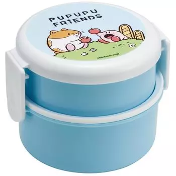 Skater Bento Box 500ml 2 Tier Round Rice Ball Case Antibacterial Made in Japan Kirby ONWR1AG-A