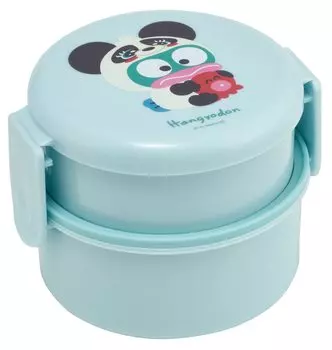 Skater Bento Box 500ml 2 Tier Round Rice Ball Case Antibacterial Made in Japan Hangyodon Headpiece Sanrio ONWR1AG-A