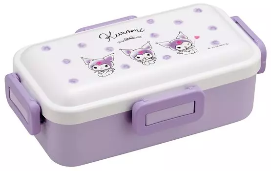 Skater Bento Box 530 мл антибактериальная пушистая крышка-купол для женщин Сделано в Японии Sanrio Kuromi Watercolor Cosmetics PFLB6AG