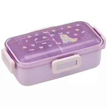 Skater Bento Box 530 мл антибактериальная пушистая крышка-купол Сделано в Японии Disney Rapunzel Flower PFLB6AG
