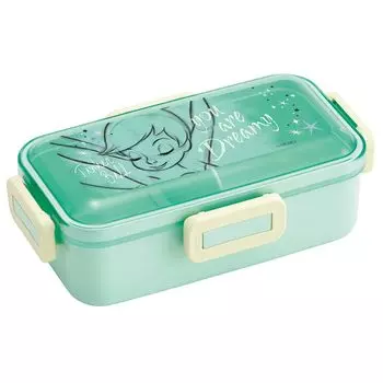 Skater Bento Box 530ml Antibacterial Fluffy Dome Lid For Women Made in Japan Disney Peter Pan Tinker Bell PFLB6AG