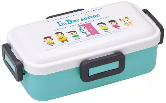Skater Bento Box 530ml Antibacterial Fluffy Dome Lid For Women Made in Japan Doraemon Dot PFLB6AG