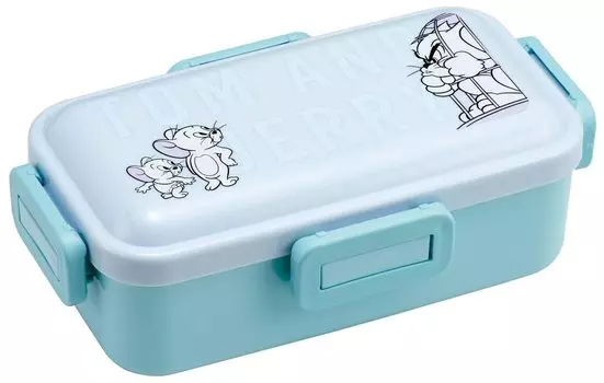 Skater Bento Box 530ml Antibacterial Fluffy Dome Lid For Women Made in Japan Tom and Jerry Friends PFLB6AG