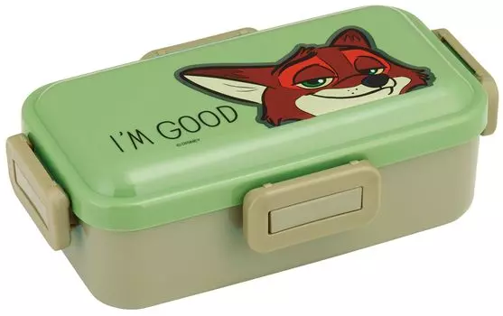 Skater Bento Box 530ml Antibacterial Fluffy Dome Lid For Women Made in Japan Disney Zootopia Nick PFLB6AG