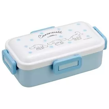 Skater Bento Box 530ml Antibacterial Fluffy Dome Lid For Women Made in Japan Sanrio Cinnamoroll Watercolor Cosmetics PFLB6AG