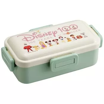 Skater Bento Box 530ml Disney 100 Antibacterial Fluffy Dome Lid for Women Made in Japan Disney 100th Anniversary PFLB6AG-A
