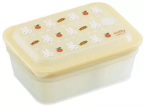 Skater Bento Box Antibacterial Fluffy Packing Integrated 1 Tier 450ml Miffy Ag+ PAS5AG-A