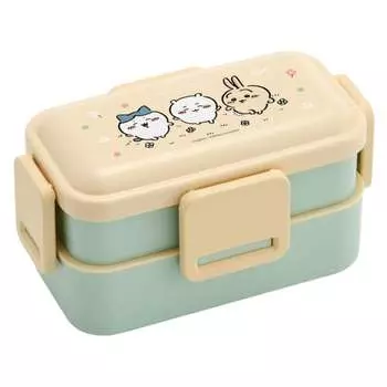 Skater Bento Box Chiikawa 600 мл антибактериальная пушистая купольная крышка 2 яруса для женщин Сделано в Японии PFLW4AG-A