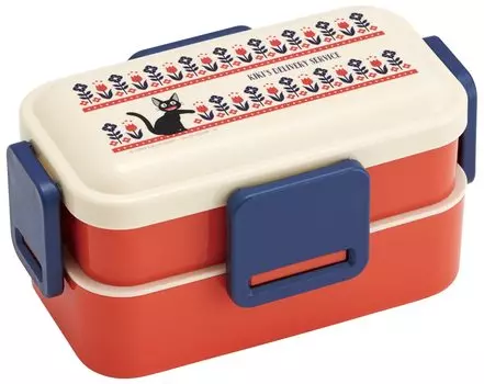 Skater Bento Box Delivery Service Modern 600 мл антибактериальная пушистая крышка-купол 2 яруса для женщин Ghibli Сделано в Японии Kiki s PFLW4AG-A