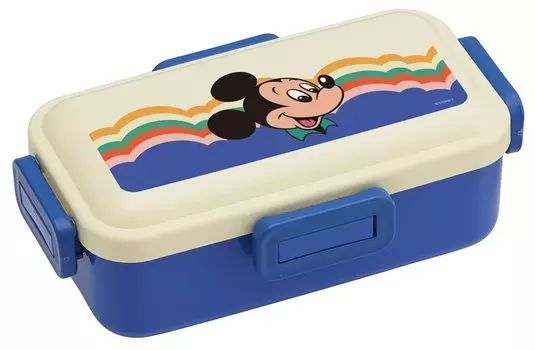Skater Bento Box Disney Retro Mickey Mouse 530 мл антибактериальная пушистая крышка-купол для женщин сделано в Японии PFLB6AG-A